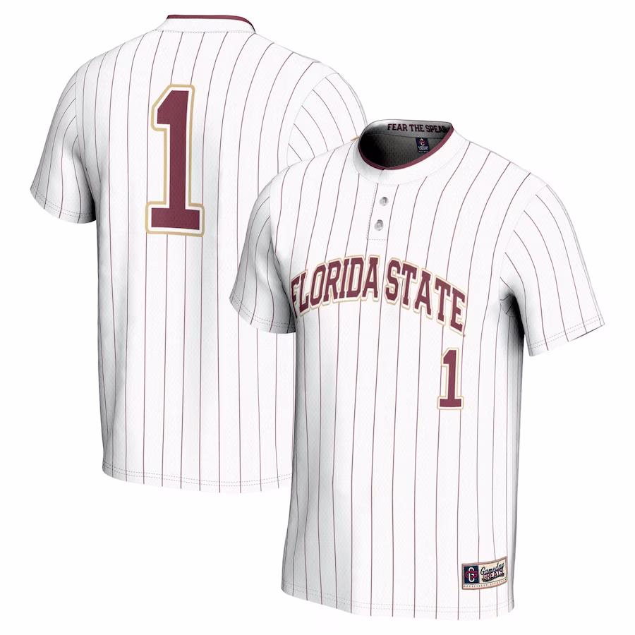 #1 Florida State Seminoles GameDay Greats Unisex Lightweight Softball Jersey - White - Jersey