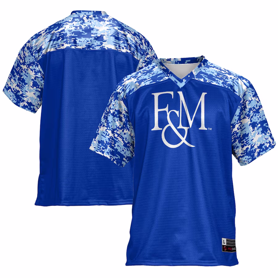 Franklin & Marshall Diplomats GameDay Greats Football Jersey - Blue - Jersey