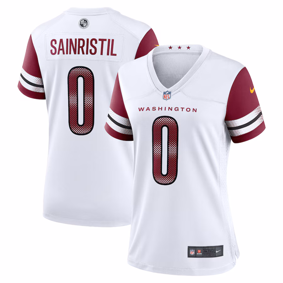 Women's Washington Commanders Mike Sainristil Nike White Game Jersey - Jersey
