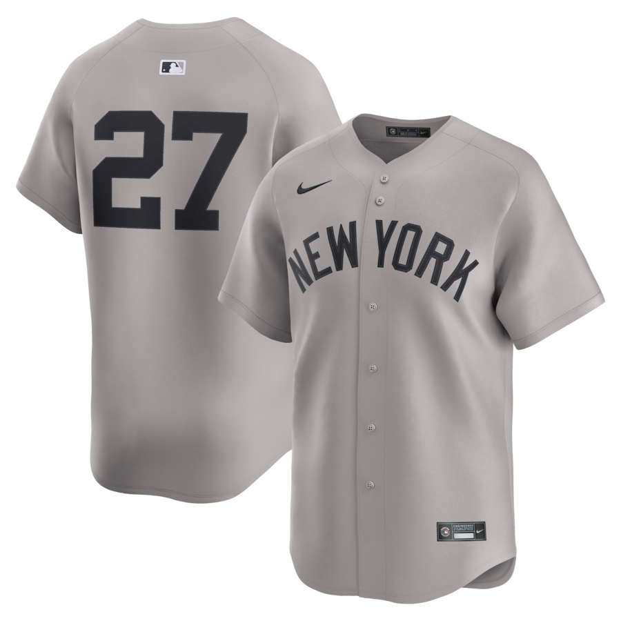 Men's New York Yankees Giancarlo Stanton Nike Gray Road Limited Player Jersey - Jersey