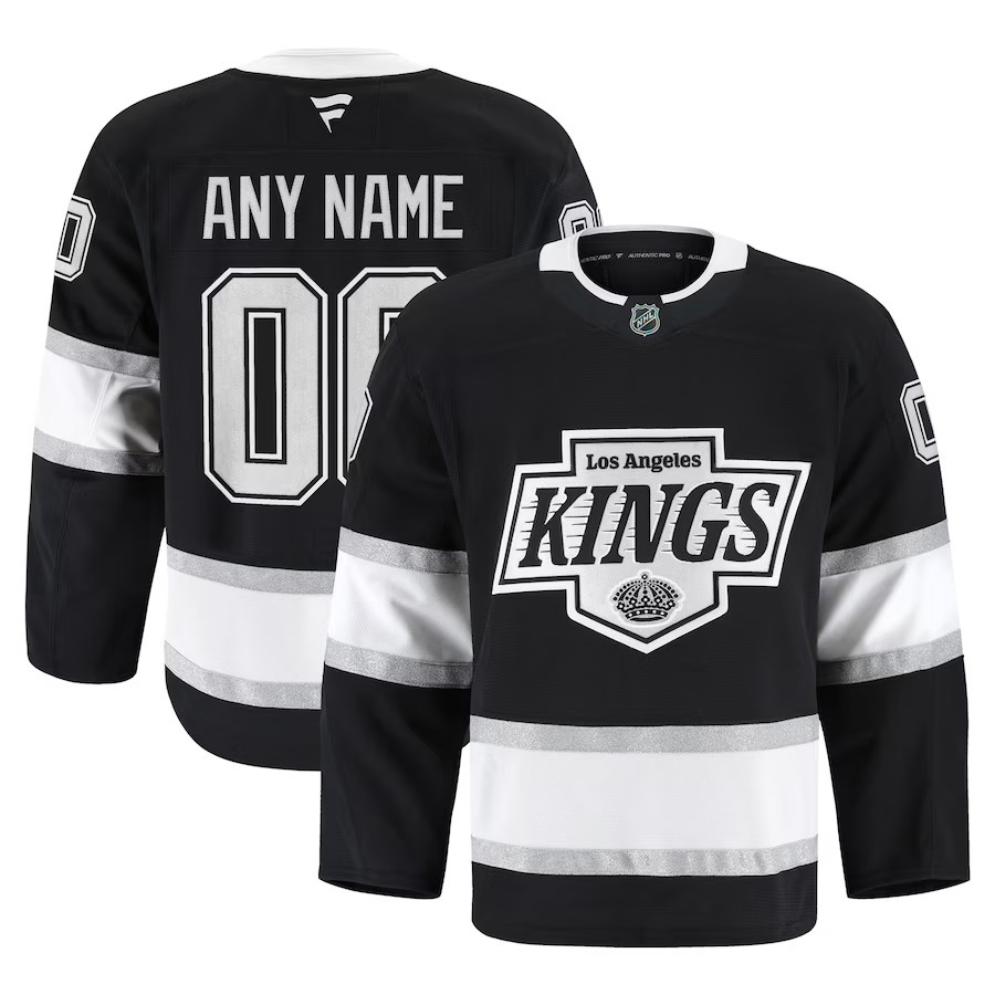 Men's Los Angeles Kings Fanatics Black Home Authentic Pro Custom Jersey - Jersey
