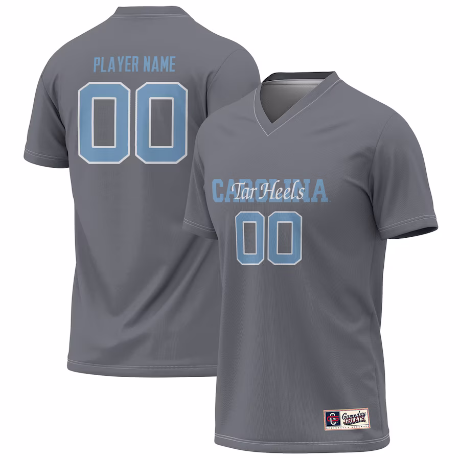 North Carolina Tar Heels GameDay Greats Unisex NIL Pick-A-Player Lightweight Women's Soccer Jersey - Gray - Jersey