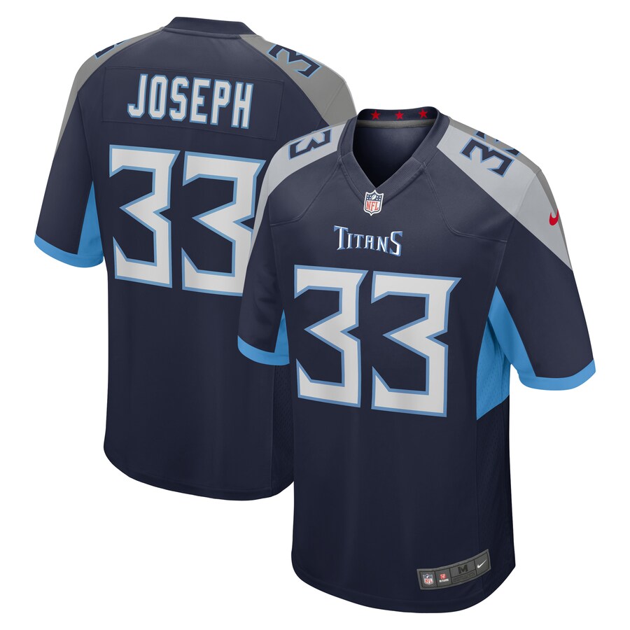 Men's Tennessee Titans Johnathan Joseph Nike Navy Game Jersey - Jersey