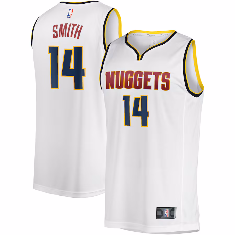 Men's Denver Nuggets Ish Smith Fanatics White Fast Break Player Jersey - Association Edition - Jersey
