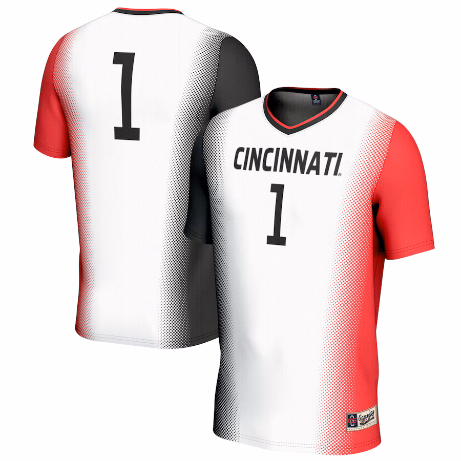 Youth GameDay Greats #1 White Cincinnati Bearcats Lightweight Women's Soccer Fashion Jersey - Jersey