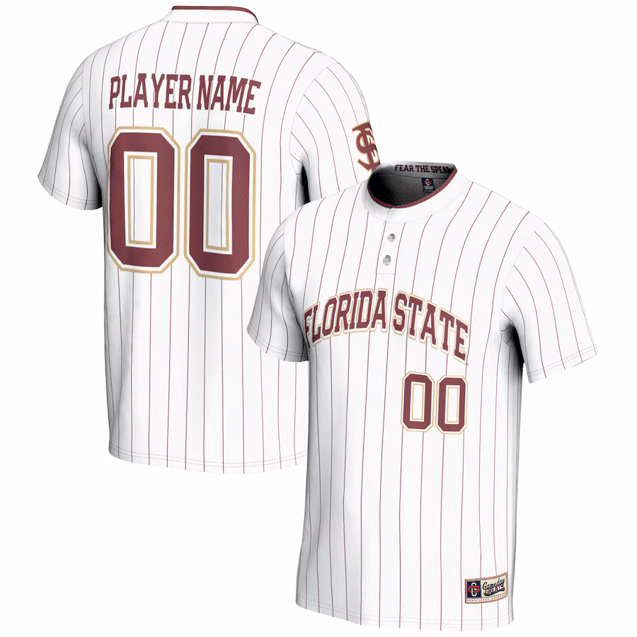 Florida State Seminoles GameDay Greats Youth NIL Pick-A-Player Lightweight Softball Jersey - White - Jersey