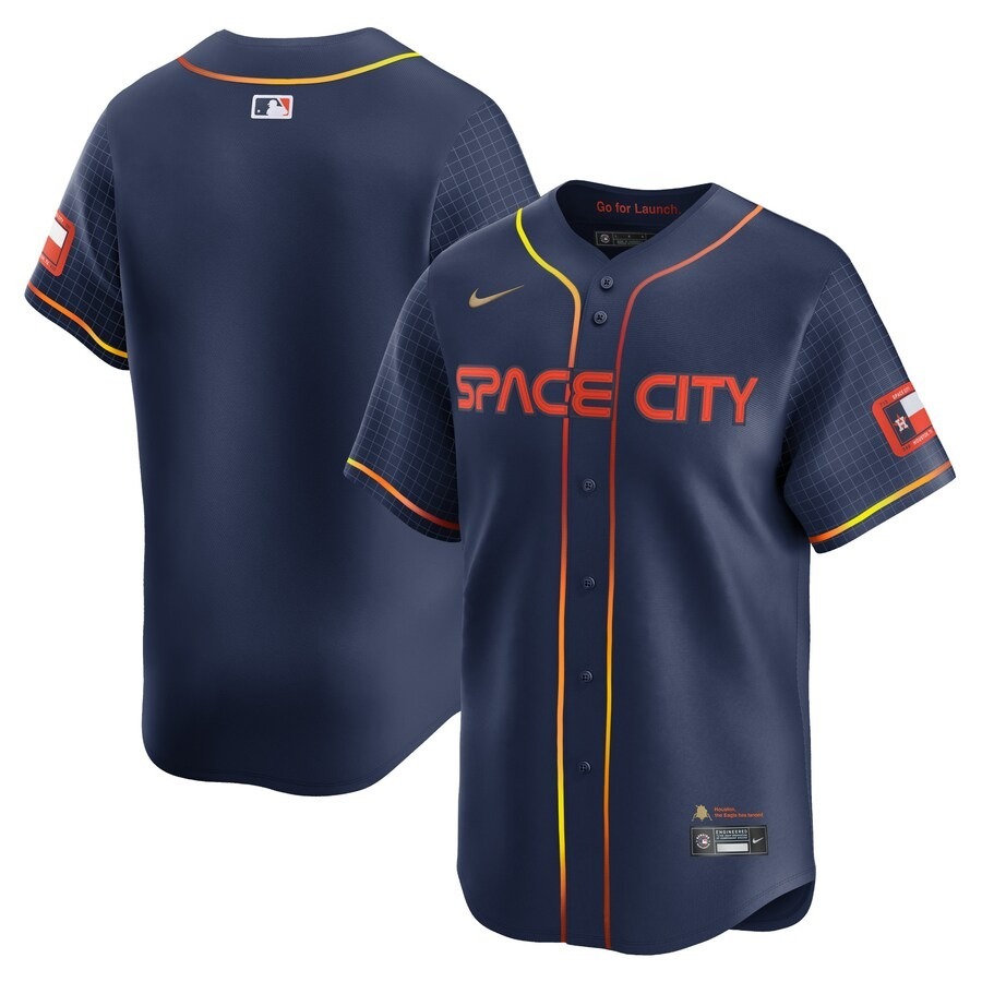 Men's Houston Astros  Nike Navy City Connect Limited Jersey - Jersey