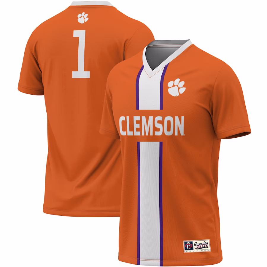 #1 Clemson Tigers ProSphere Unisex Lightweight Soccer Jersey - Orange - Jersey