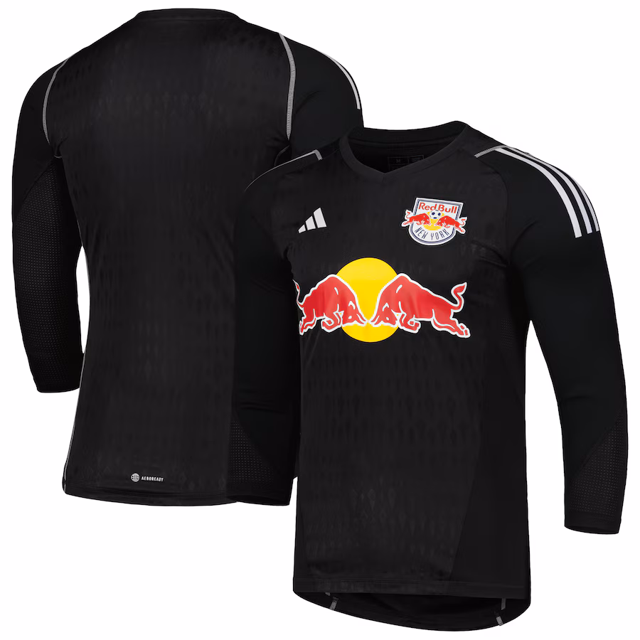 Men's New York Red Bulls adidas Black 2023 Goalkeeper Long Sleeve Replica Jersey - Jersey