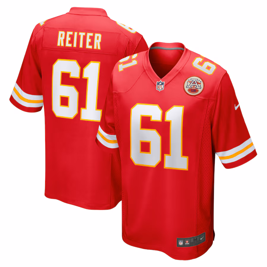 Men's Kansas City Chiefs Austin Reiter Nike Red Game Player Jersey - Jersey