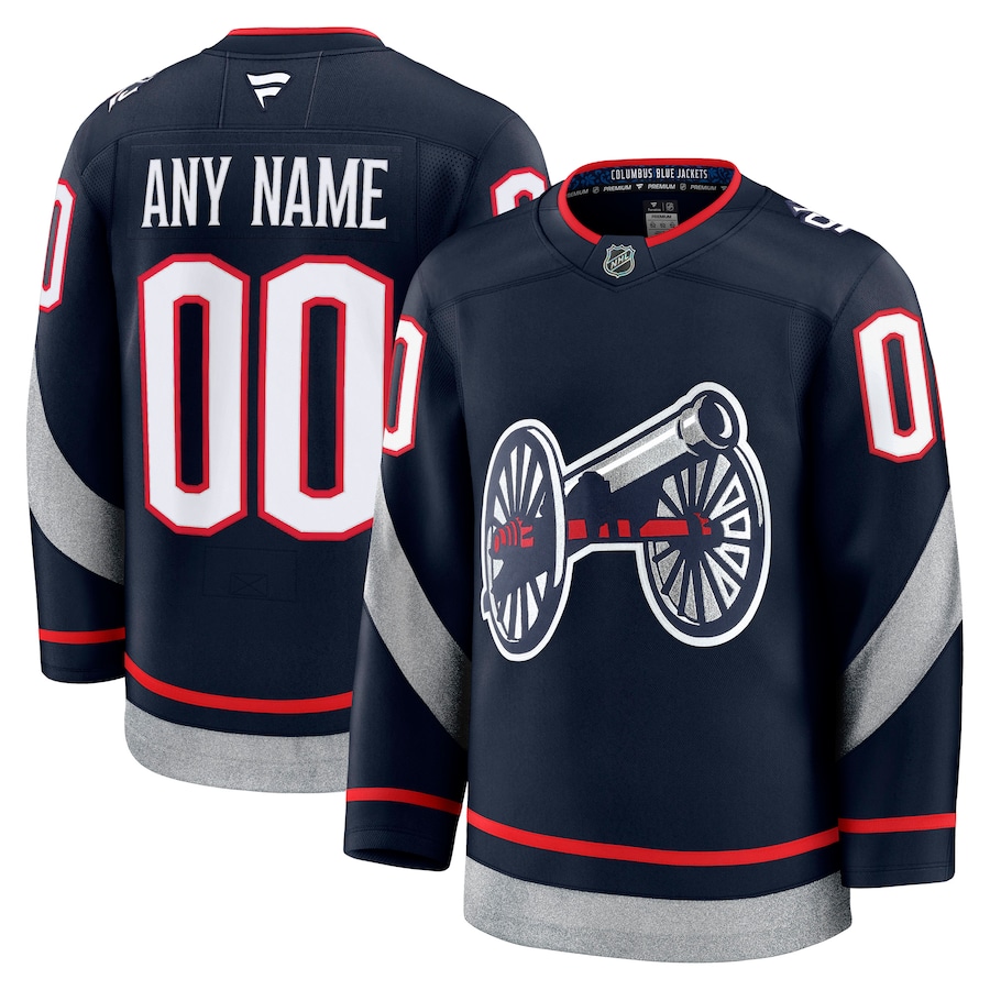 Men's Columbus Blue Jackets Fanatics Navy 2025 NHL Stadium Series Premium Custom Jersey - Jersey