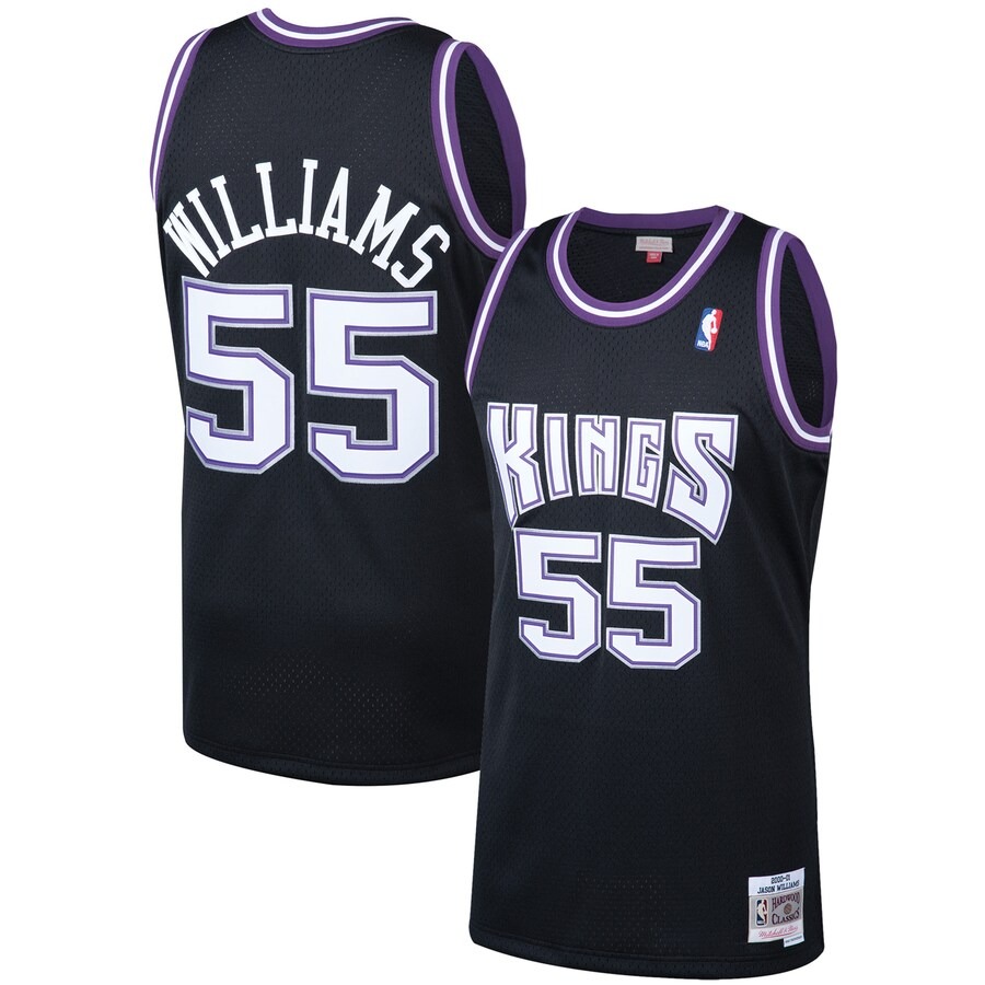 Men's Sacramento Kings Jason Williams Mitchell & Ness Black 2000/01 Hardwood Classics Swingman Jersey - Jersey