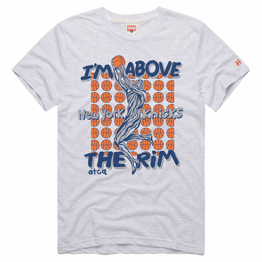Men's New York Knicks  Homage Ash A Tribe Called Quest x NBA I'm Above The Rim Tri-Blend T-Shirt - Jersey
