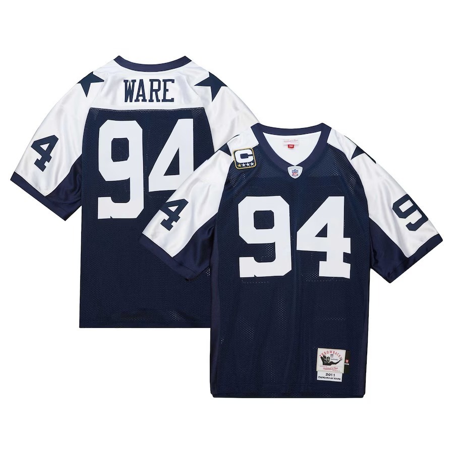 Men's Dallas Cowboys DeMarcus Ware Mitchell & Ness Navy 2011 Authentic Throwback Retired Player Jersey - Jersey