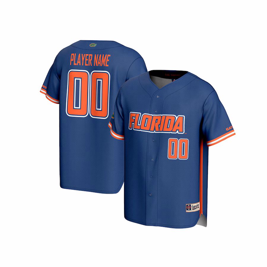 Florida Gators GameDay Greats NIL Pick-A-Player Lightweight Baseball Jersey - Royal - Jersey