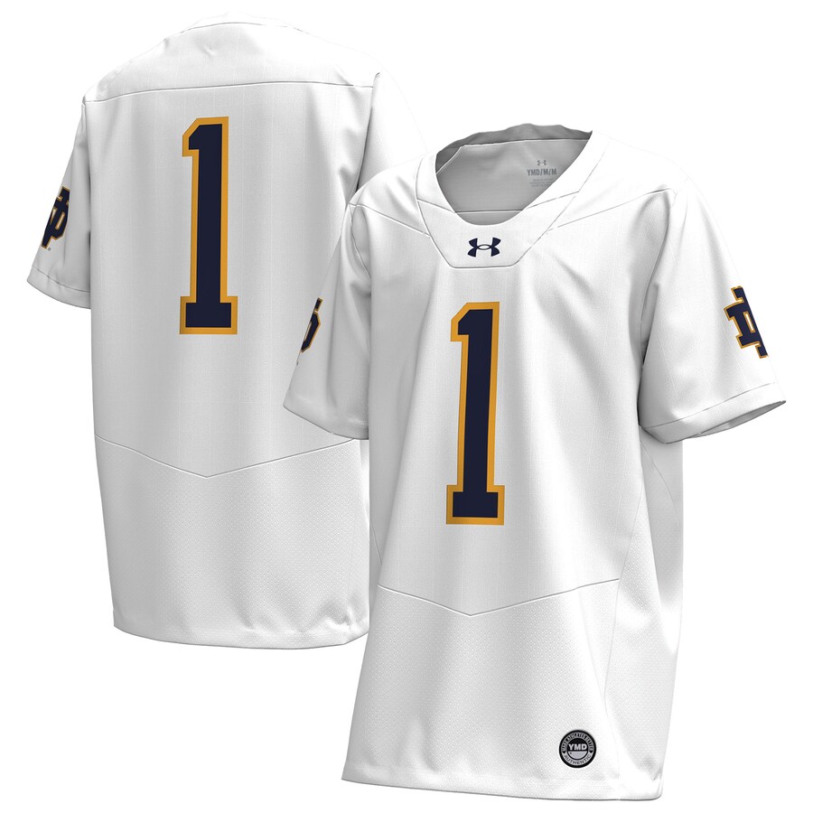 Youth Under Armour  White Notre Dame Fighting Irish Replica Football Jersey - Jersey