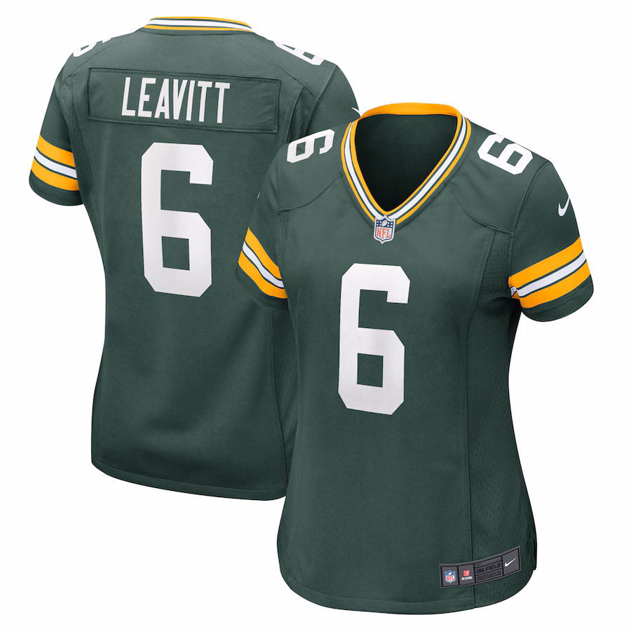 Women's Green Bay Packers Dallin Leavitt Nike Green Game Player Jersey - Jersey