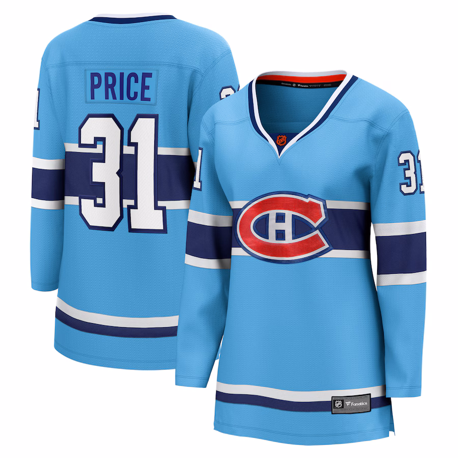 Women's Montreal Canadiens Carey Price Fanatics Light Blue Special Edition 2.0 Breakaway Player Jersey - Jersey