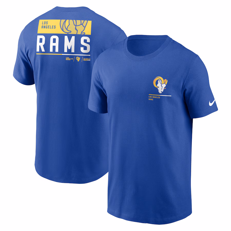 Men's Los Angeles Rams Nike Royal Team Incline T-Shirt - Jersey