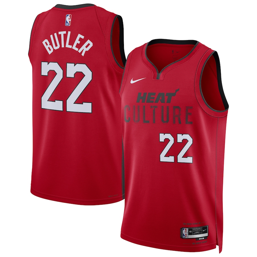 Unisex Miami Heat Jimmy Butler Nike Red 2024/25 Swingman Player Jersey - City Edition - Jersey