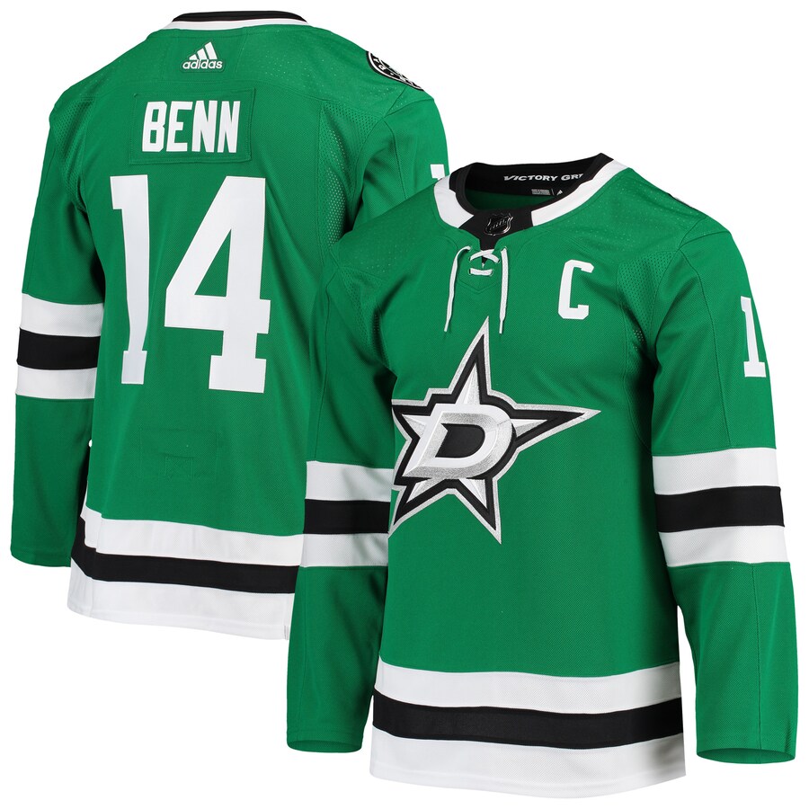 Men's Dallas Stars Jamie Benn adidas Kelly Green Home Primegreen Authentic Pro Player Jersey - Jersey