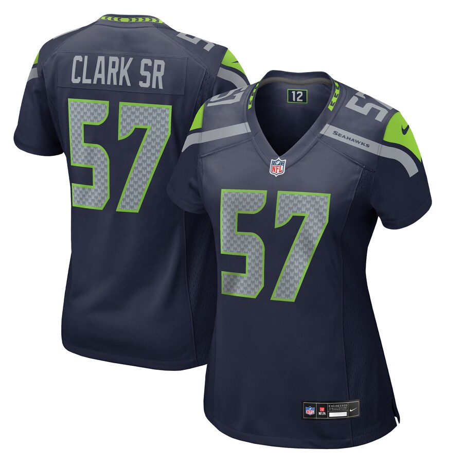 Women's Seattle Seahawks Frank Clark Nike College Navy  Game Jersey - Jersey