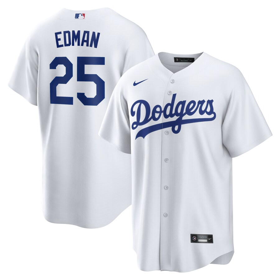 Men's Los Angeles Dodgers Tommy Edman Nike White Home Replica Jersey - Jersey