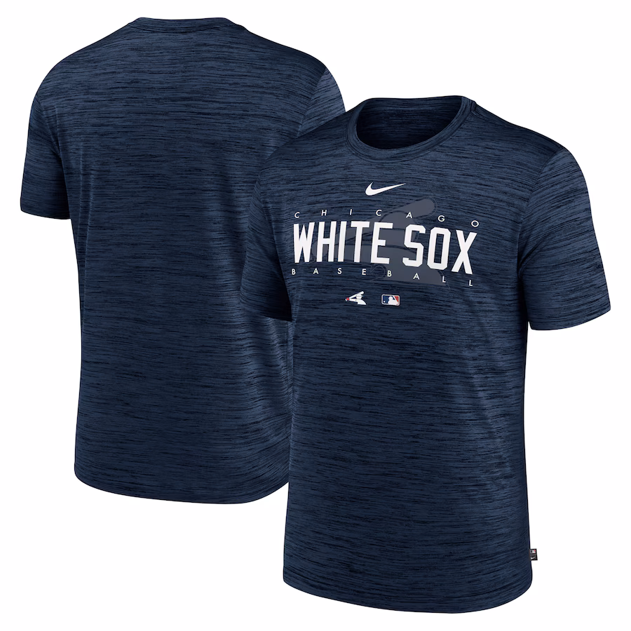 Men's Chicago White Sox Nike Navy Authentic Collection Velocity Performance Practice T-Shirt - Jersey