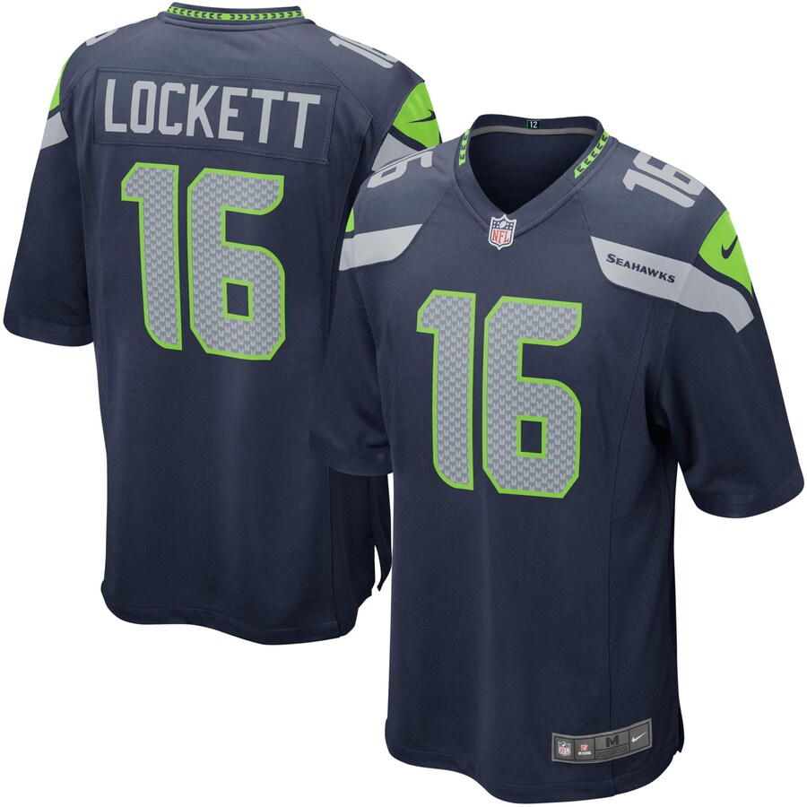 Youth Seattle Seahawks Tyler Lockett Nike Navy Game Jersey - Jersey