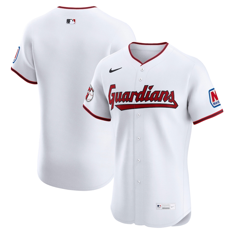 Men's Cleveland Guardians  Nike White Home  Elite Jersey - Jersey
