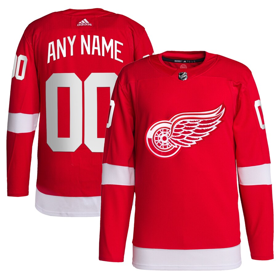 Men's Detroit Red Wings adidas Red Home Primegreen Authentic Pro Custom Jersey - Jersey