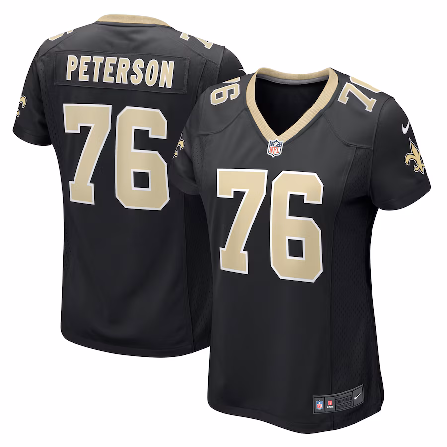 Women's New Orleans Saints Camron Peterson Nike Black Game Jersey - Jersey