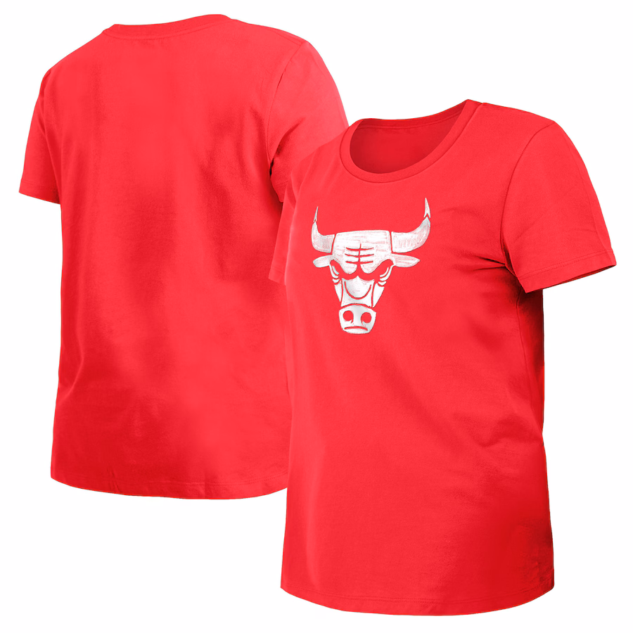 Women's Chicago Bulls New Era Red 2023/24 City Edition T-Shirt - Jersey