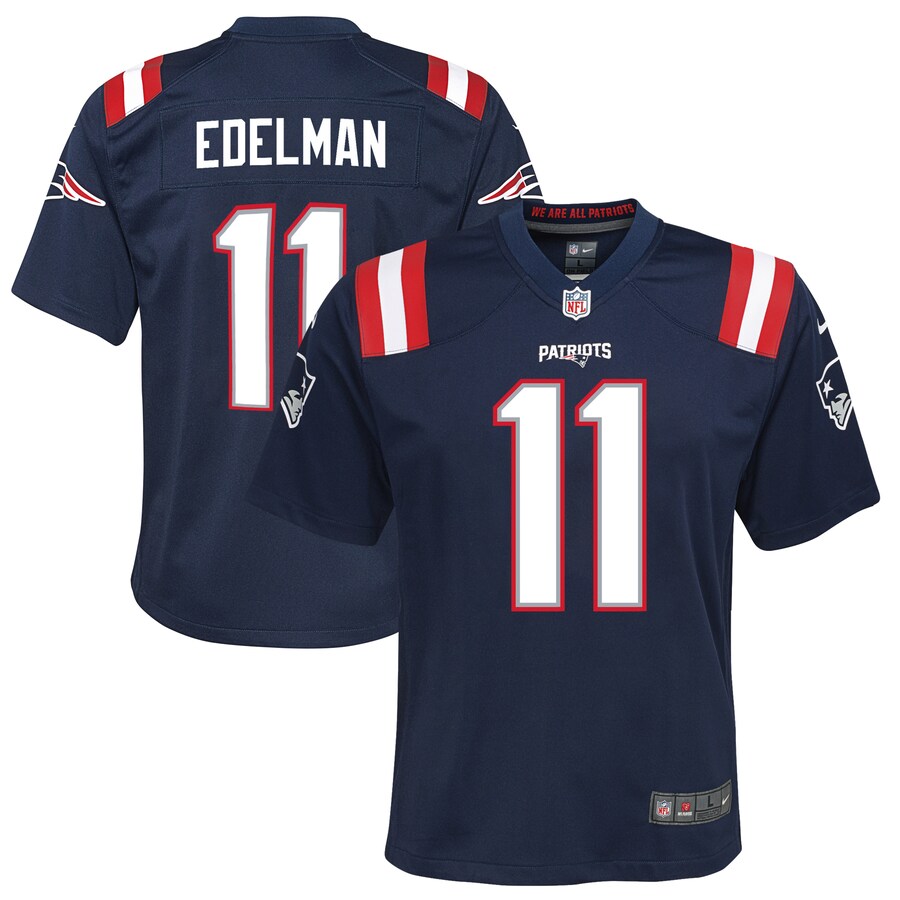 Youth New England Patriots Julian Edelman Nike Navy Game Jersey - Jersey