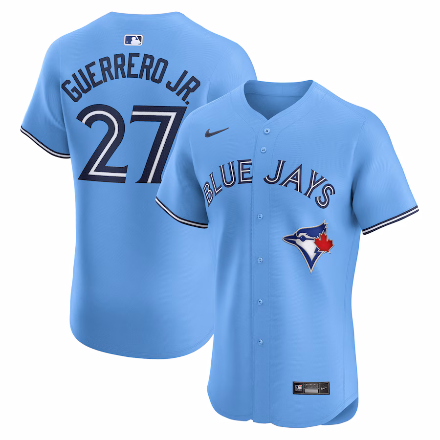 Men's Toronto Blue Jays Vladimir Guerrero Jr. Nike Powder Blue Alternate Elite Player Jersey - Jersey