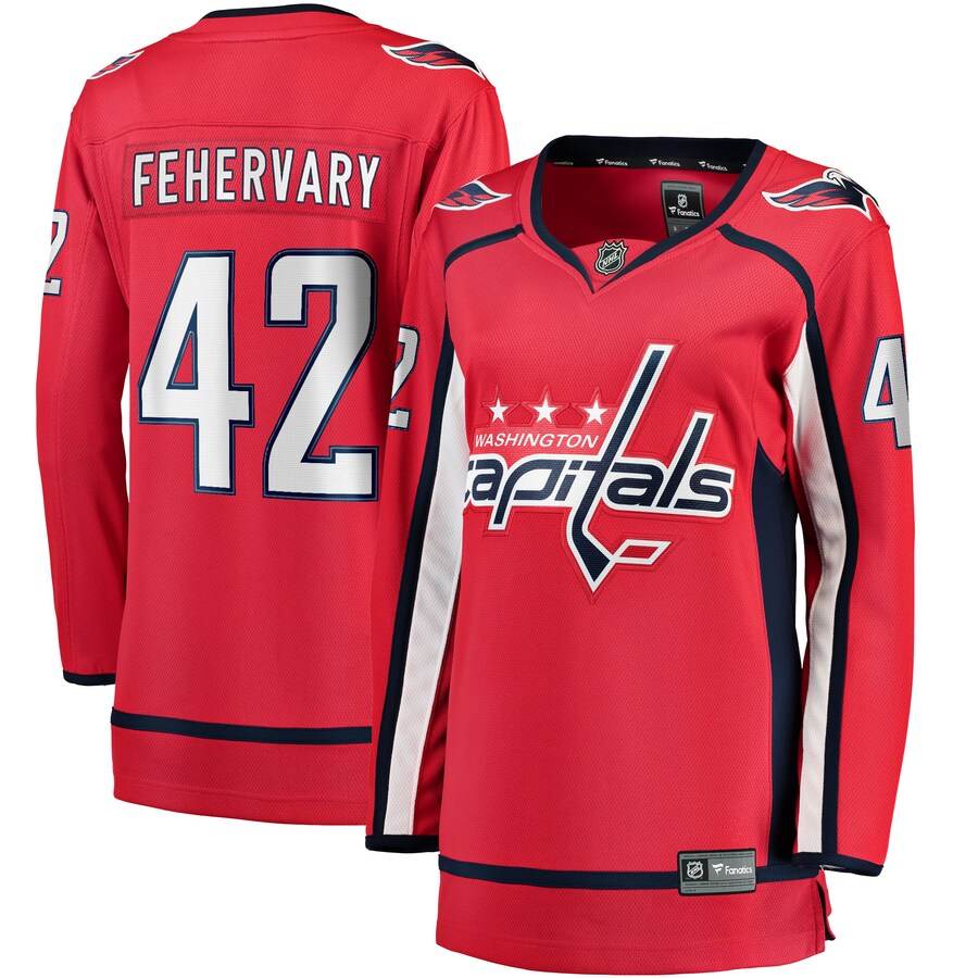 Women's Washington Capitals Martin Fehervary Fanatics Branded Red Home Breakaway Player Jersey - Jersey