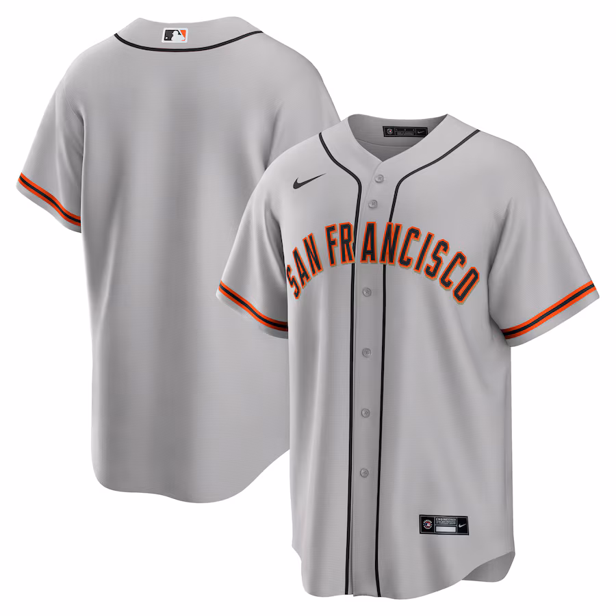 Men's San Francisco Giants Nike Gray Road Replica Team Jersey - Jersey