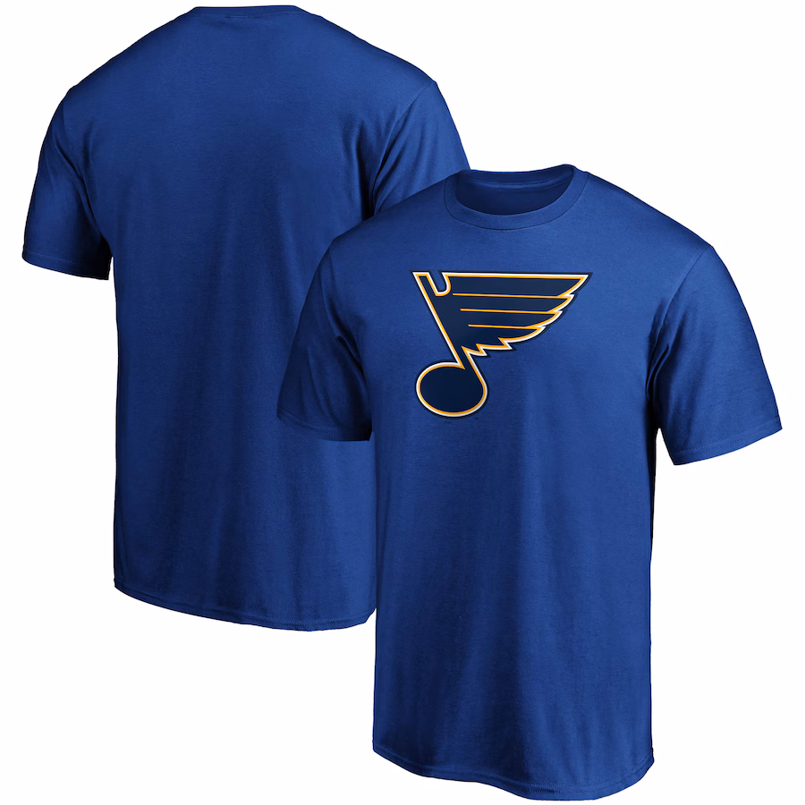 Men's St. Louis Blues Fanatics Blue Team Primary Logo T-Shirt - Jersey