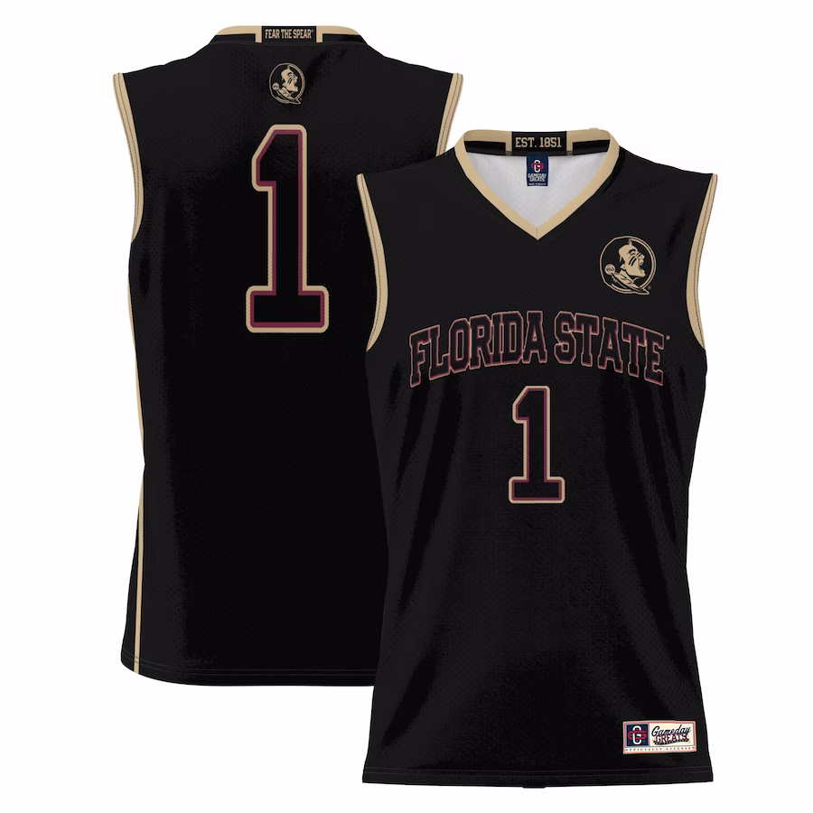 #1  Florida State Seminoles GameDay Greats  Lightweight Basketball Jersey - Black - Jersey