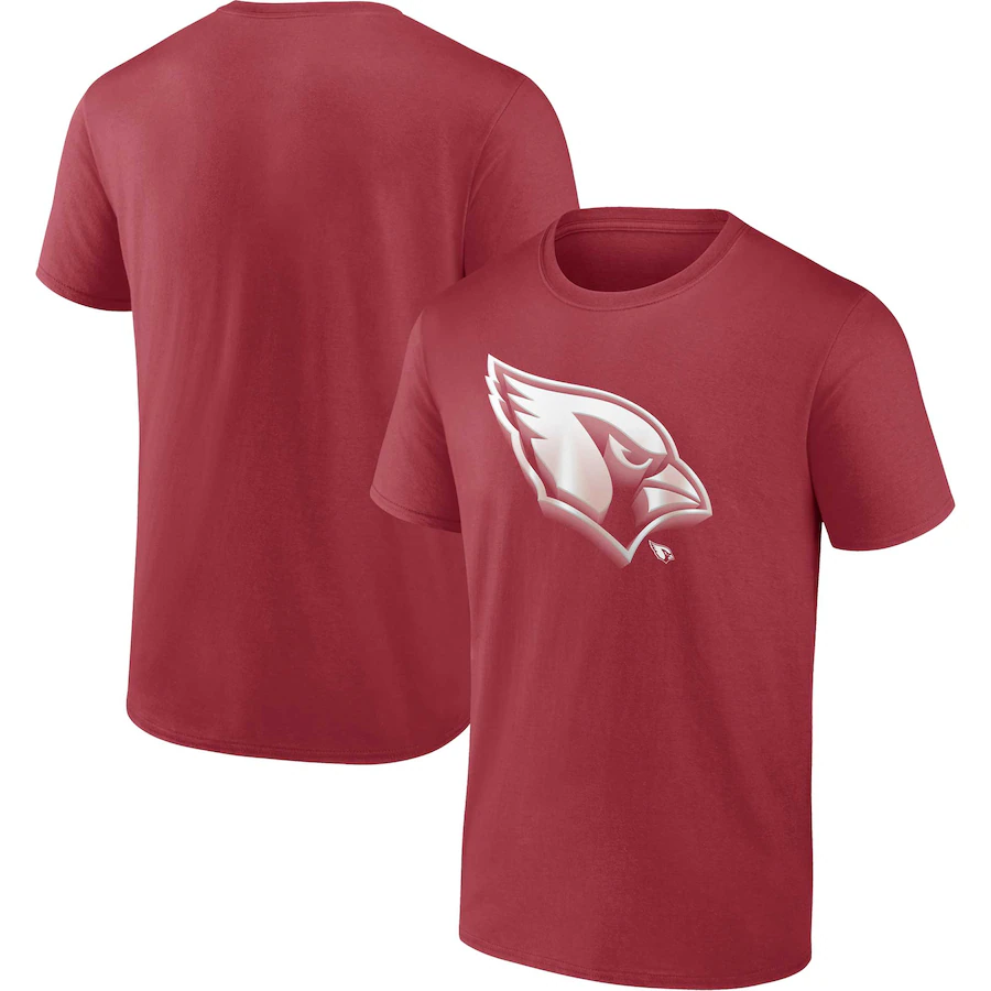 Men's Arizona Cardinals Fanatics Cardinal Chrome Dimension T-Shirt - Jersey