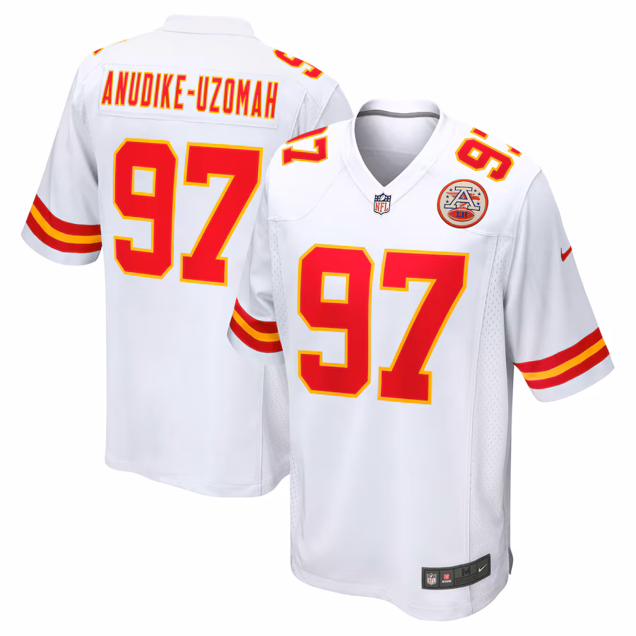 Men's Kansas City Chiefs Felix Anudike-Uzomah Nike White Team Game Jersey - Jersey