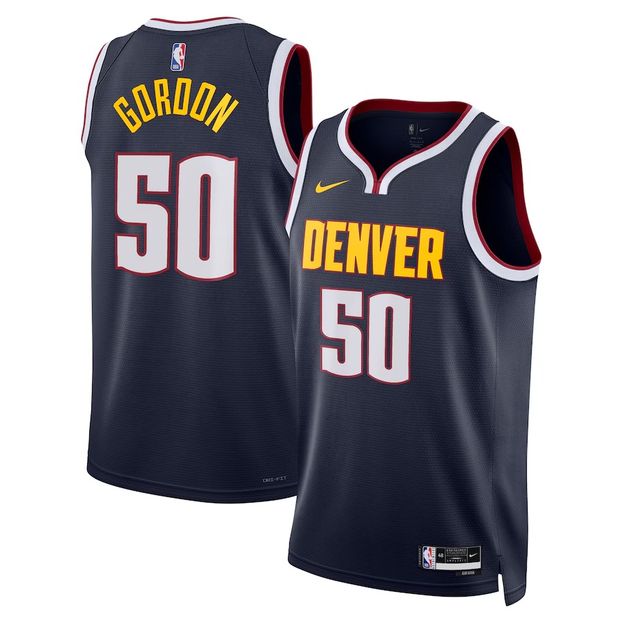 Unisex Denver Nuggets Aaron Gordon Nike Navy Swingman Replica Jersey - Icon Edition - Jersey