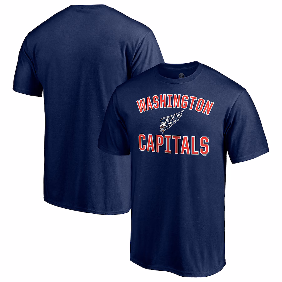 Men's Washington Capitals Navy Special Edition Victory Arch T-Shirt - Jersey