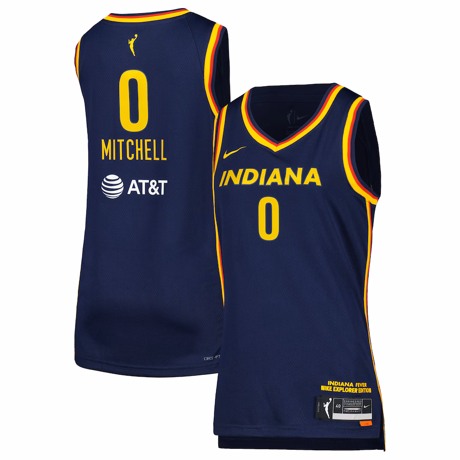 Women's Indiana Fever Kelsey Mitchell Nike Navy Victory Swingman Jersey - Jersey
