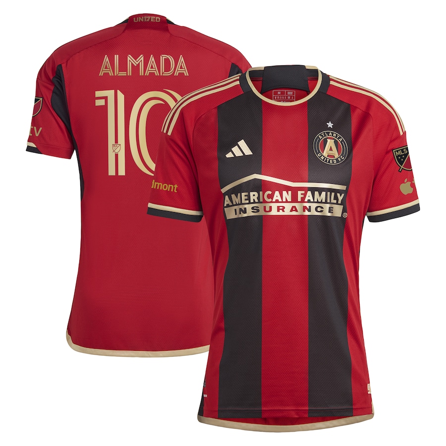 Men's Atlanta United FC Thiago Almada adidas Black 2023 The 17s' Kit Authentic Jersey - Jersey