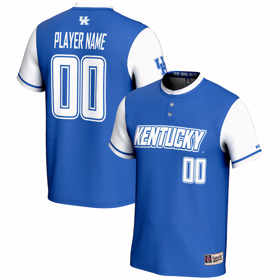 Kentucky Wildcats GameDay Greats Unisex  NIL Pick-A-Player Lightweight Softball Jersey - Royal - Jersey