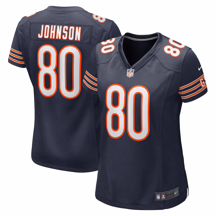 Women's Chicago Bears Collin Johnson Nike  Navy  Game Jersey - Jersey