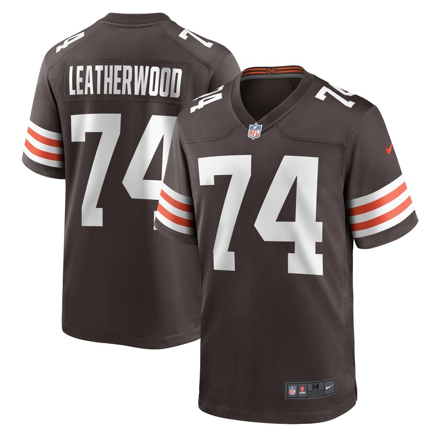 Men's Cleveland Browns Alex Leatherwood Nike  Brown Team Game Jersey - Jersey