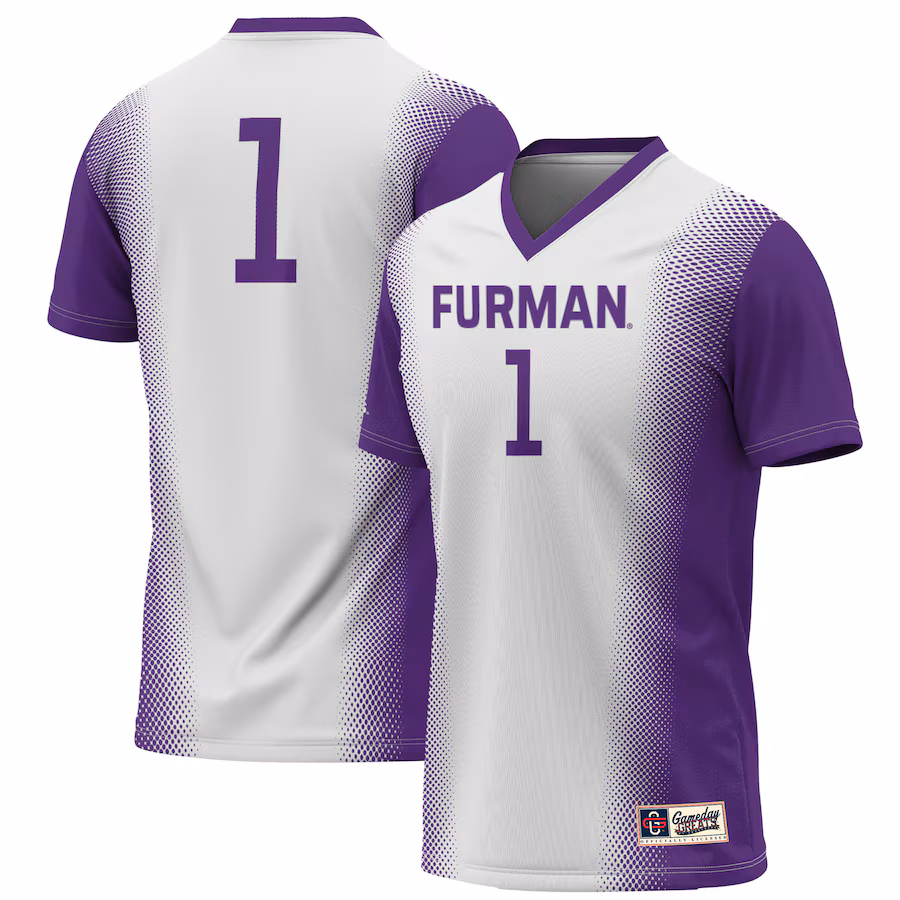 #1 Furman Paladins GameDay Greats Youth Lightweight Women's Soccer Jersey - White - Jersey