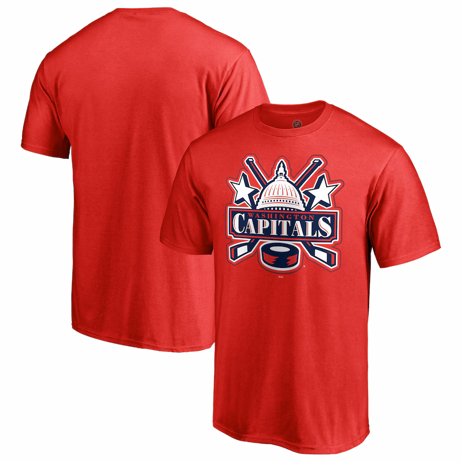Men's Washington Capitals Red Special Edition Secondary Logo T-Shirt - Jersey